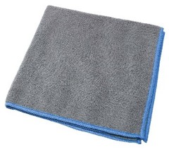 Chiffon microfibres ECO gris/bleu