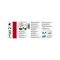 Label sanitaryDes 2GO