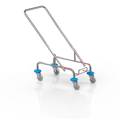 Fahrgestell mit 4 Lenkrollen