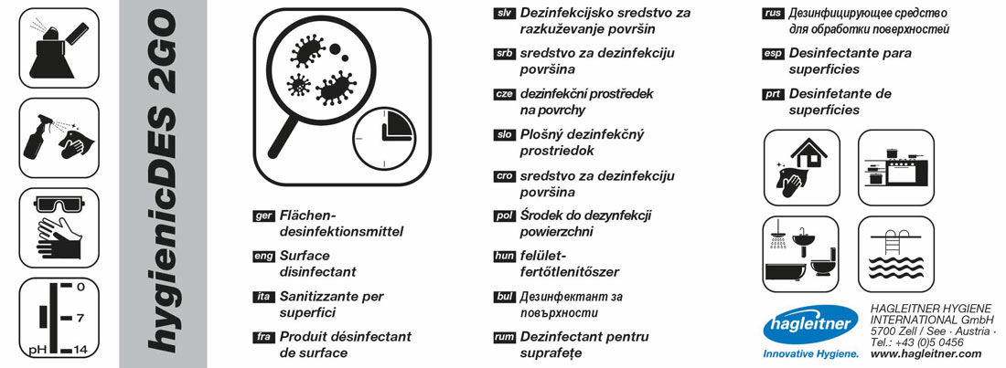 Label hygienicDES 2GO