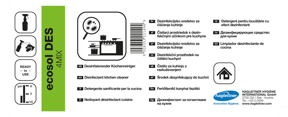Label ecosol DES 4MIX